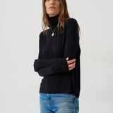 Jamie Haller - The Draped Turtleneck in Black