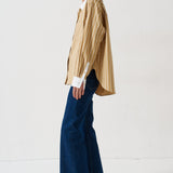 Jamie Haller - The Tipped Weekend Shirt in Gold Stripe