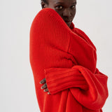Jamie Haller - The Balloon Sleeve Sweater in Tomato