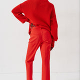 Jamie Haller - The Balloon Sleeve Sweater in Tomato