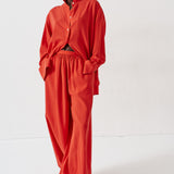 Jamie Haller - The Big Artistic Shirt in Tomato