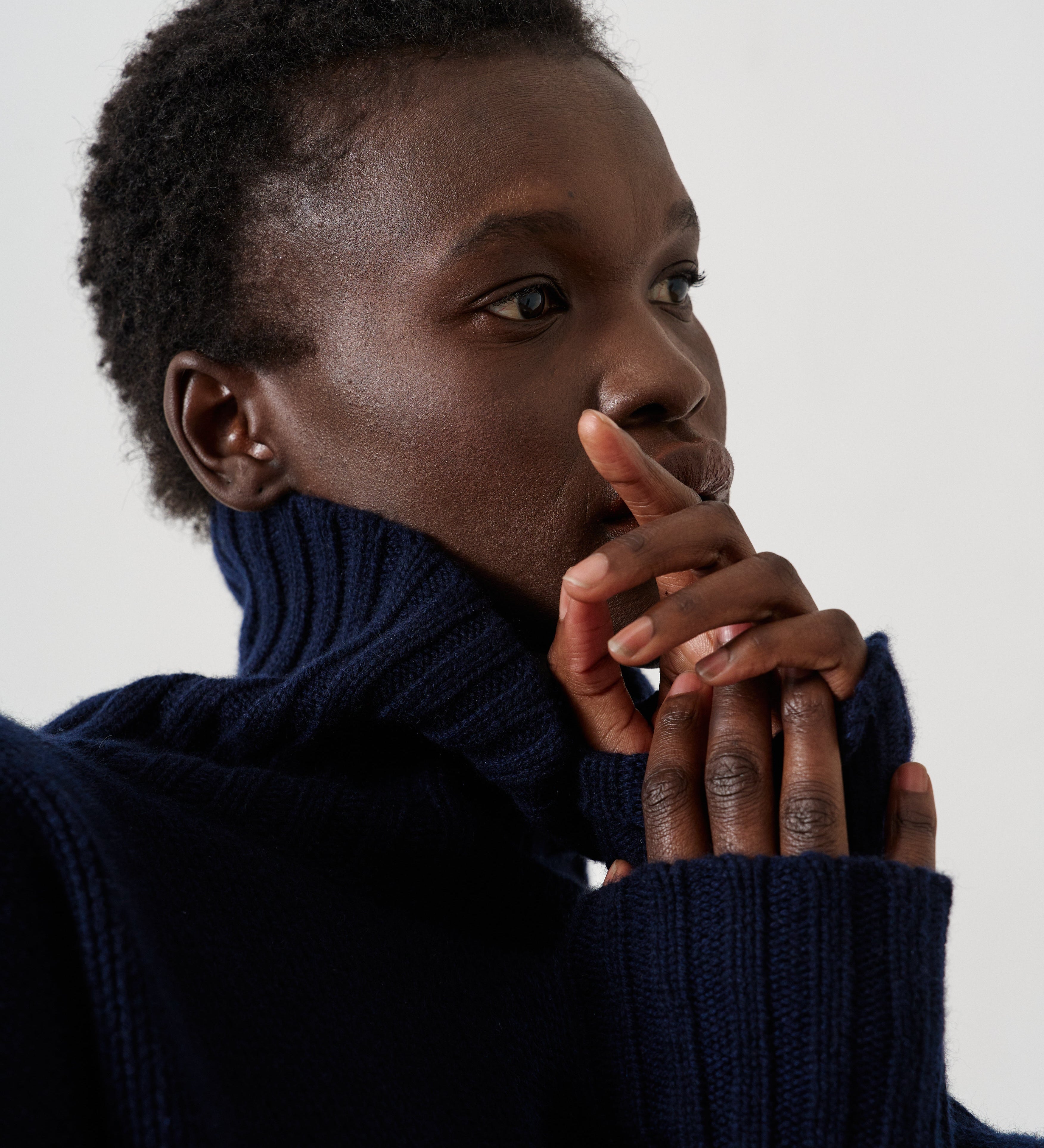 Jamie Haller - The Balloon Sleeve Sweater in Navy