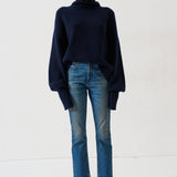Jamie Haller - The Balloon Sleeve Sweater in Navy