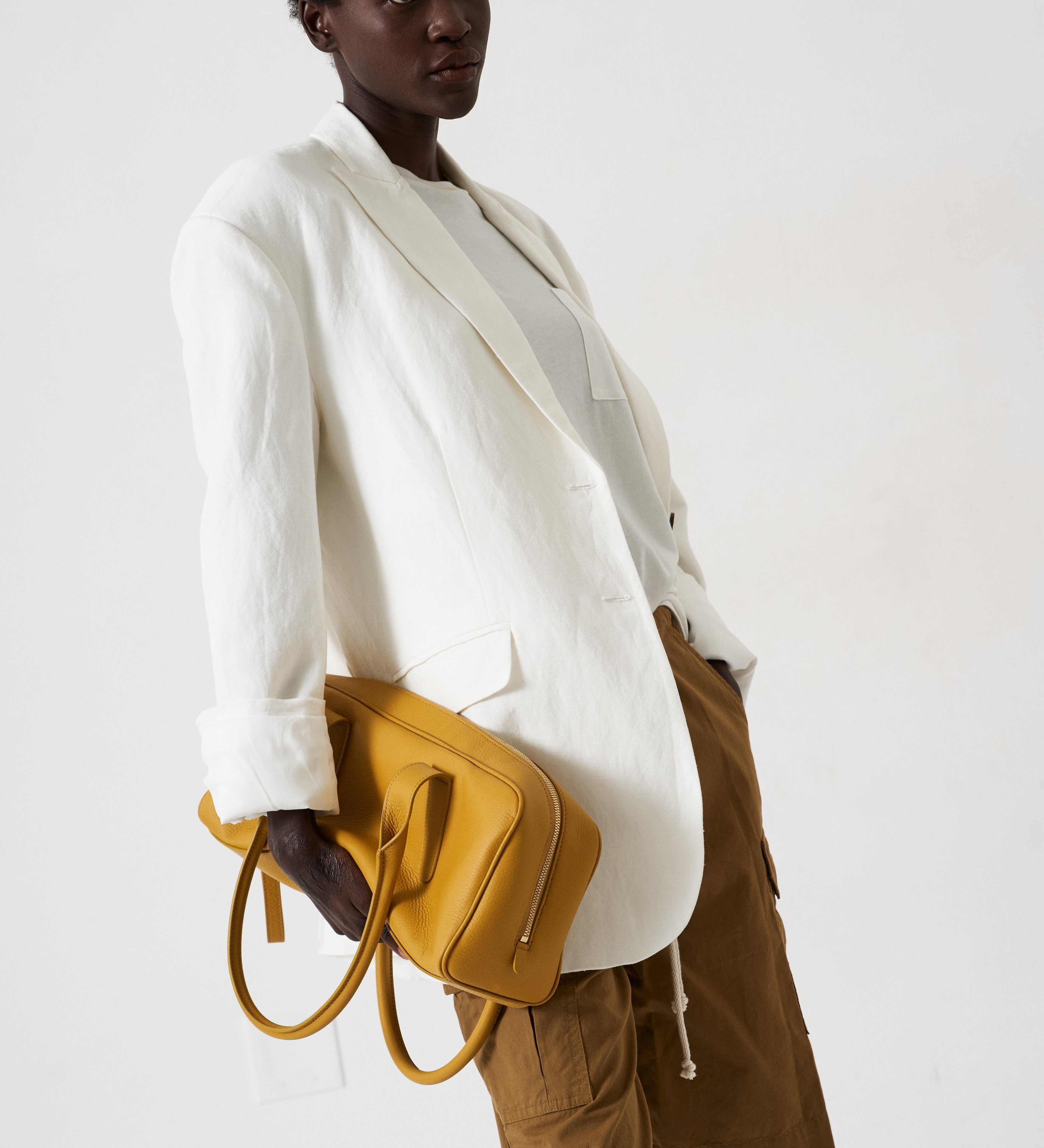 Jamie Haller - The Linen Oversized Blazer in White