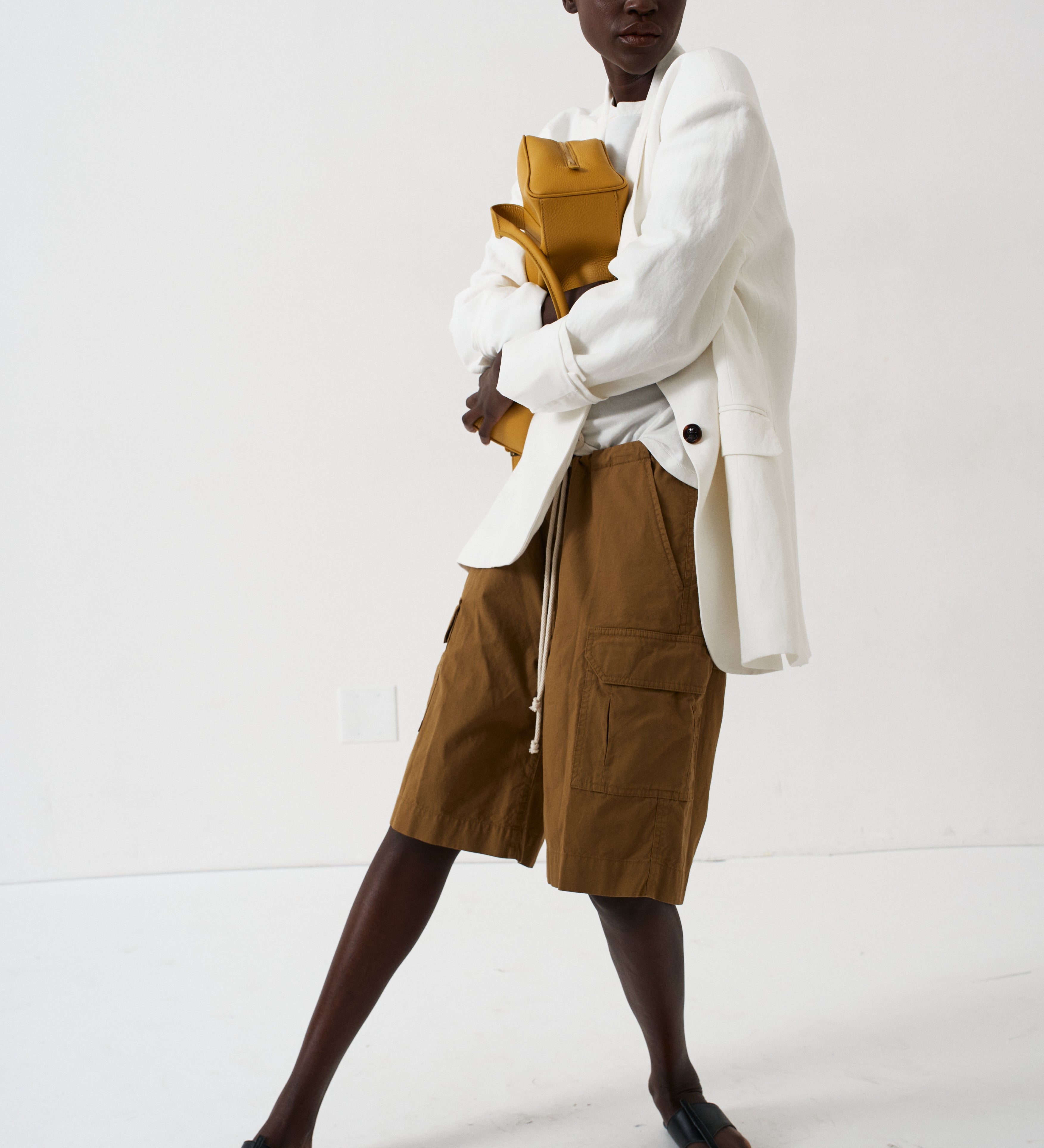 Jamie Haller - The Rope Tie Cargo Short in Camel