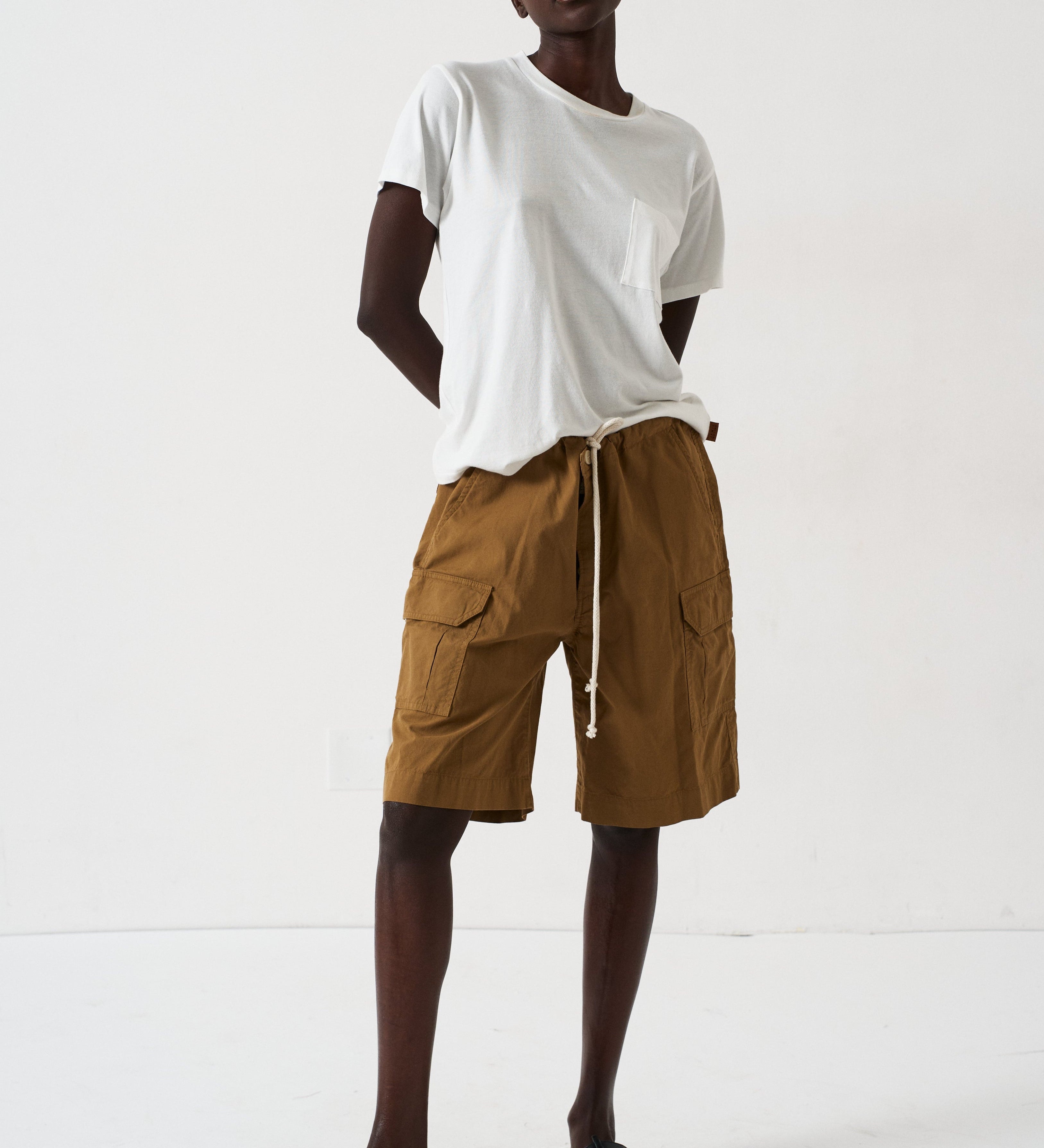 Jamie Haller - The Rope Tie Cargo Short in Camel