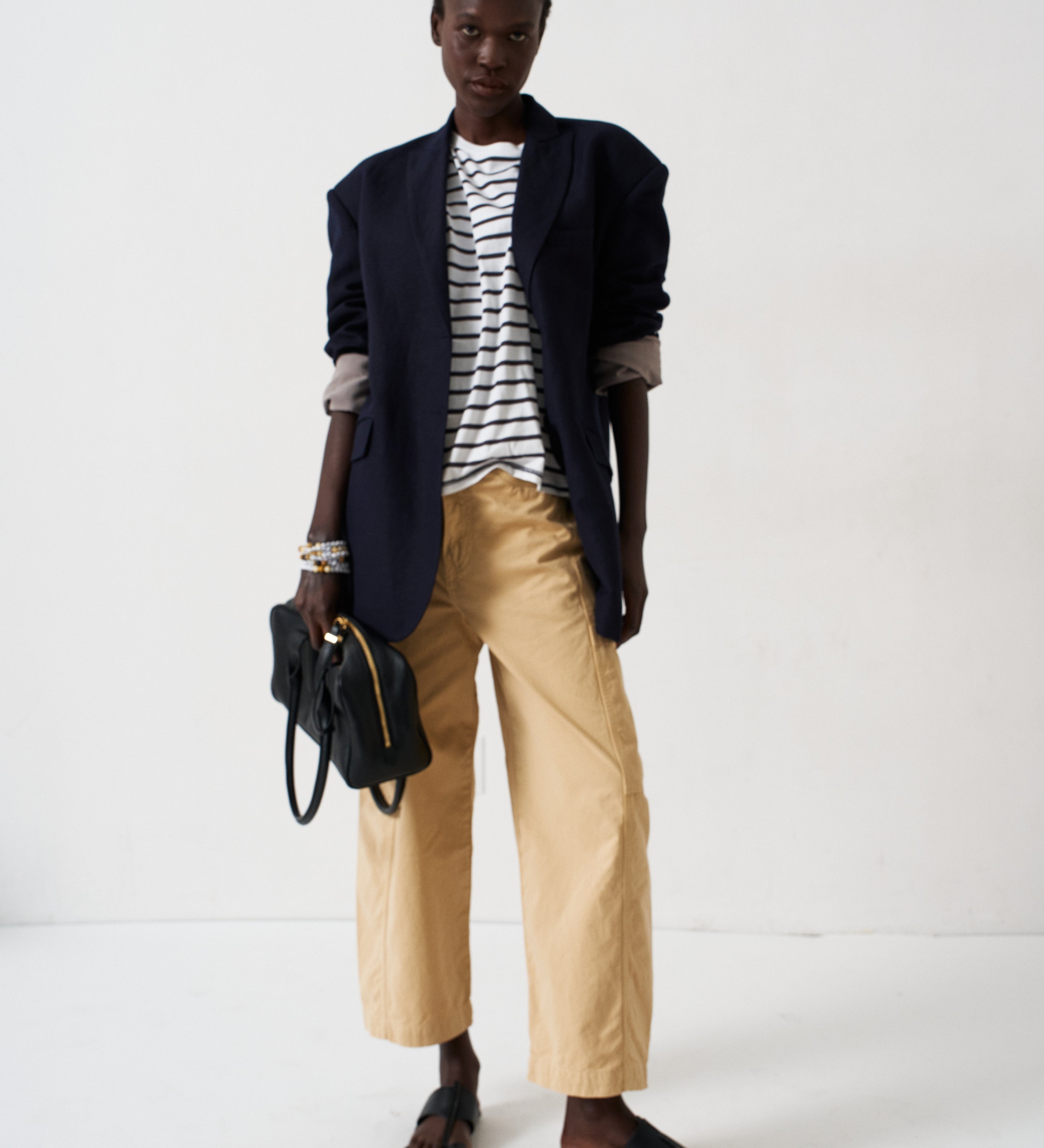 Jamie Haller - The Linen Oversized Blazer in Navy
