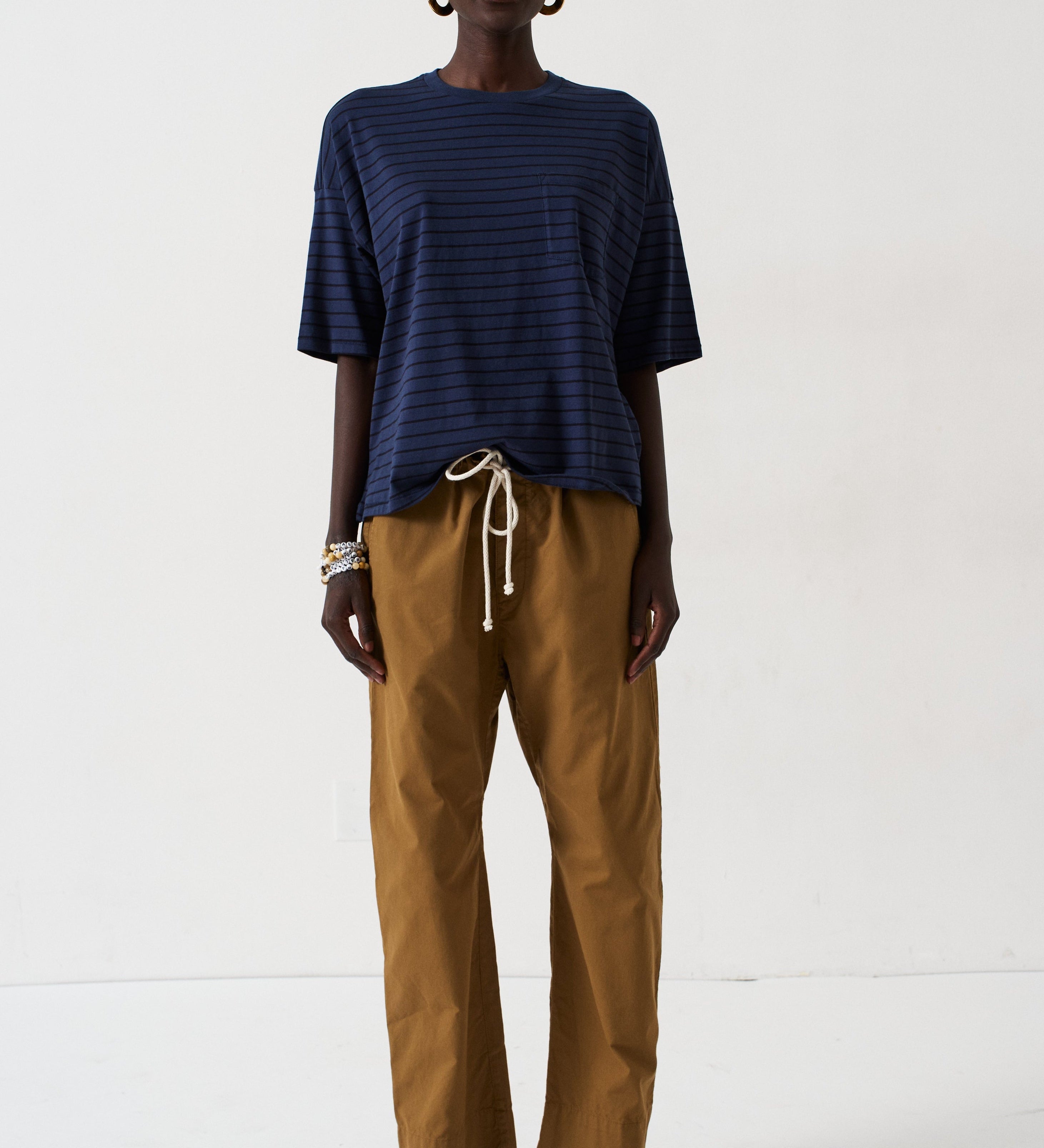 Jamie Haller - The Boxy Tee in Blue Stripe
