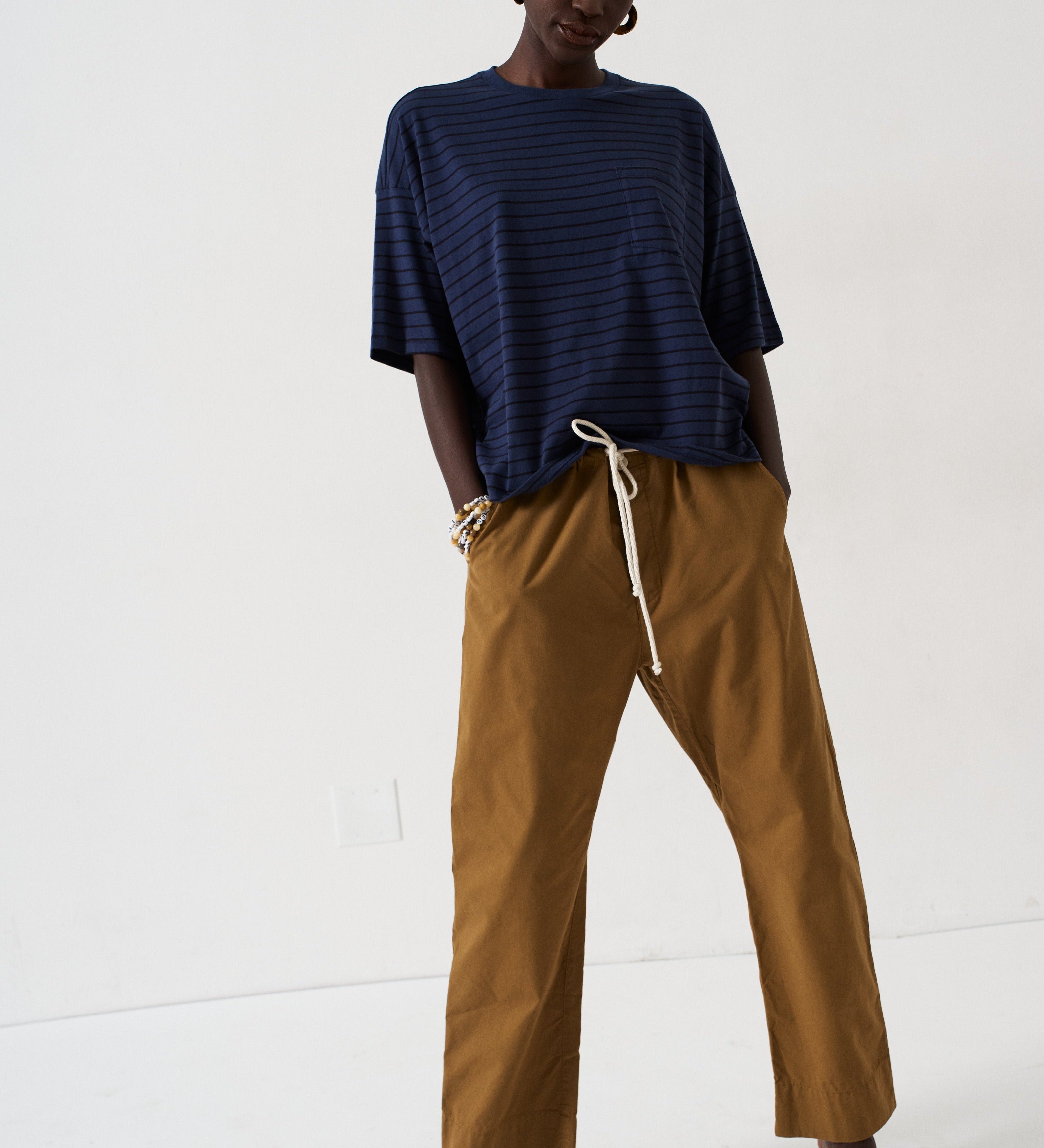 Jamie Haller - The Boxy Tee in Blue Stripe