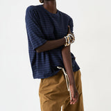 Jamie Haller - The Boxy Tee in Blue Stripe