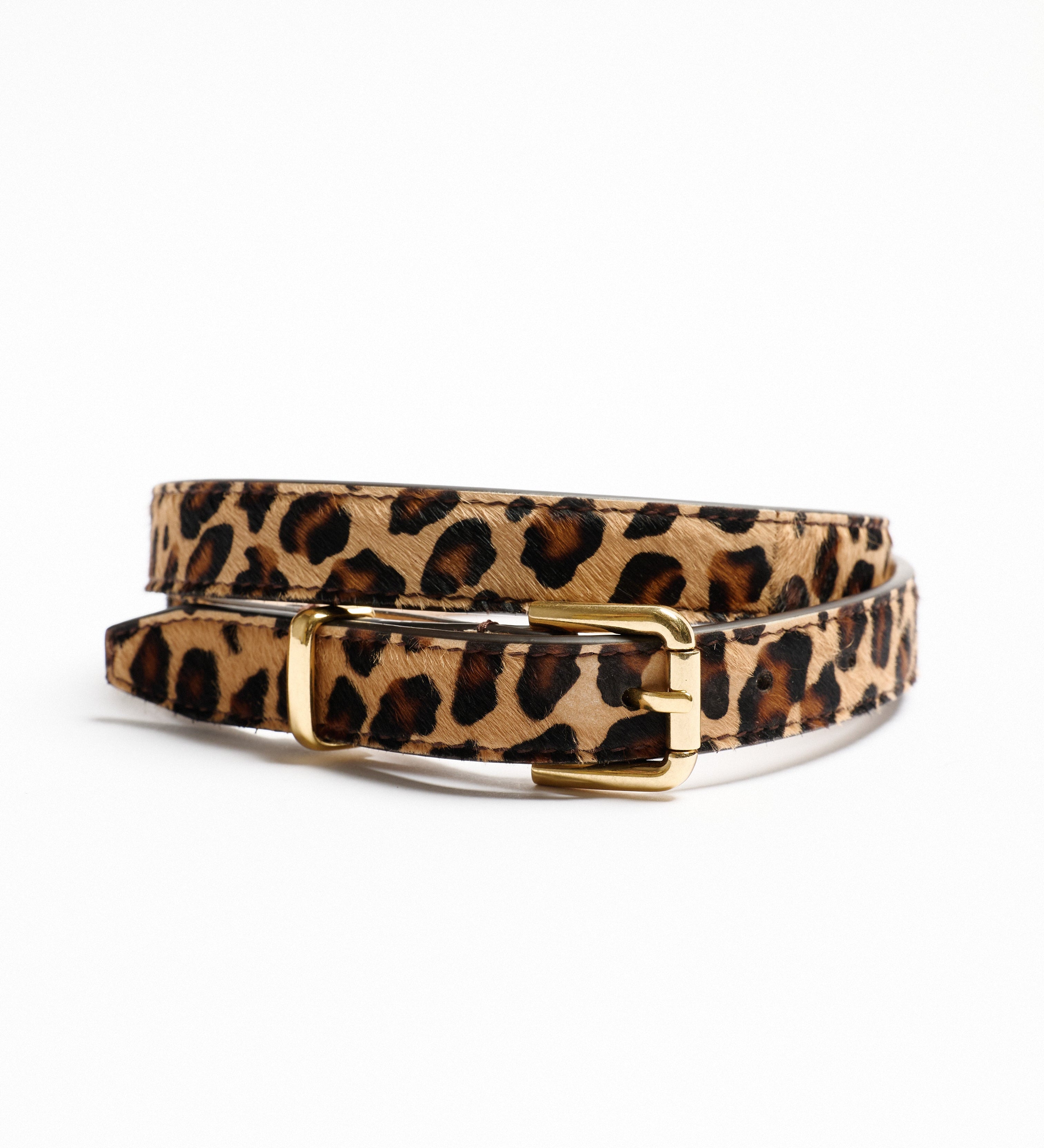 Jamie Haller - The Slim Bar Belt in Leopard
