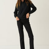 Jamie Haller - The Quarter Zip in Black