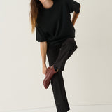Jamie Haller - The Cotton Draped Tee in Black
