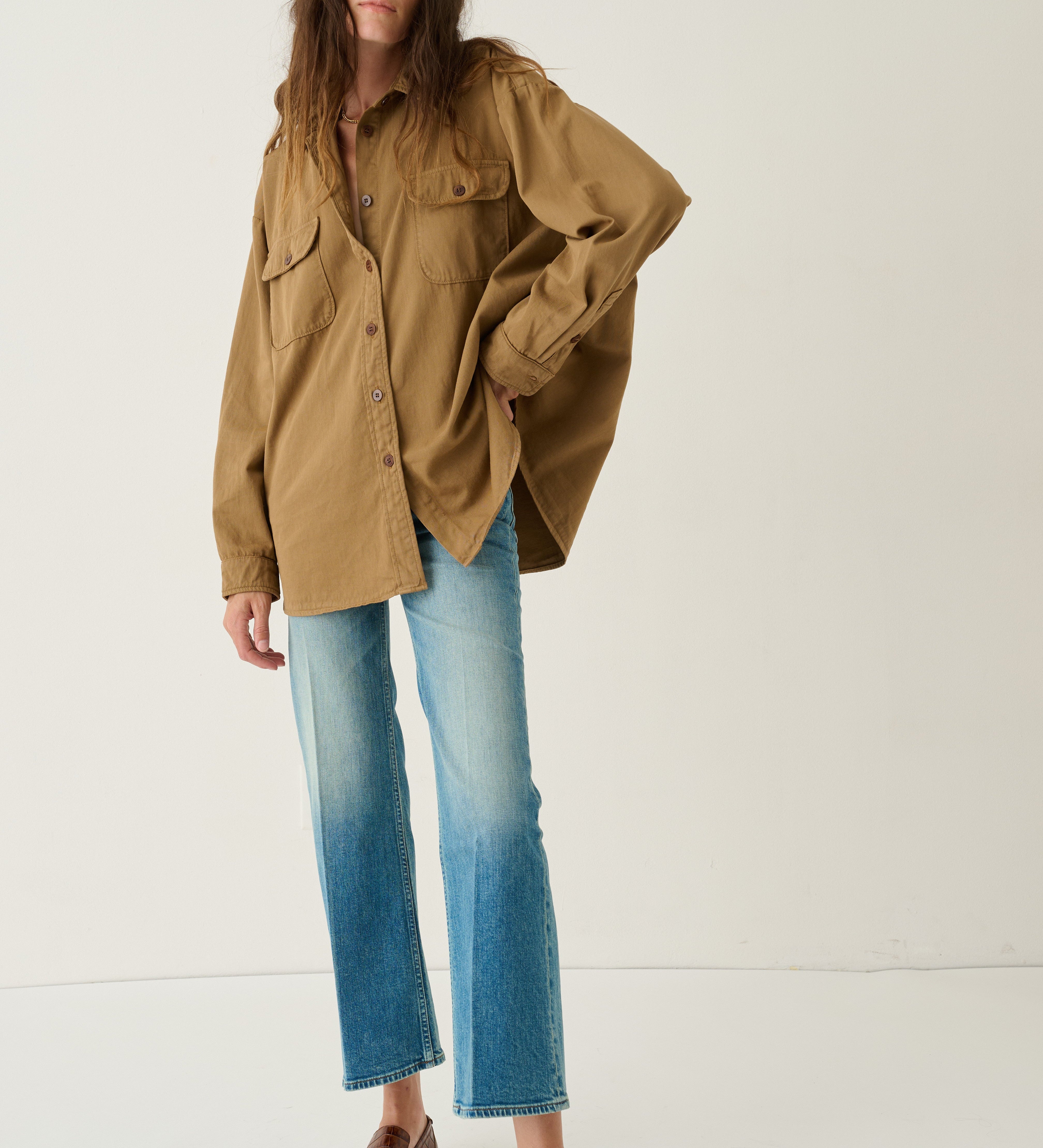 Jamie Haller - The Big Shirt in Camel