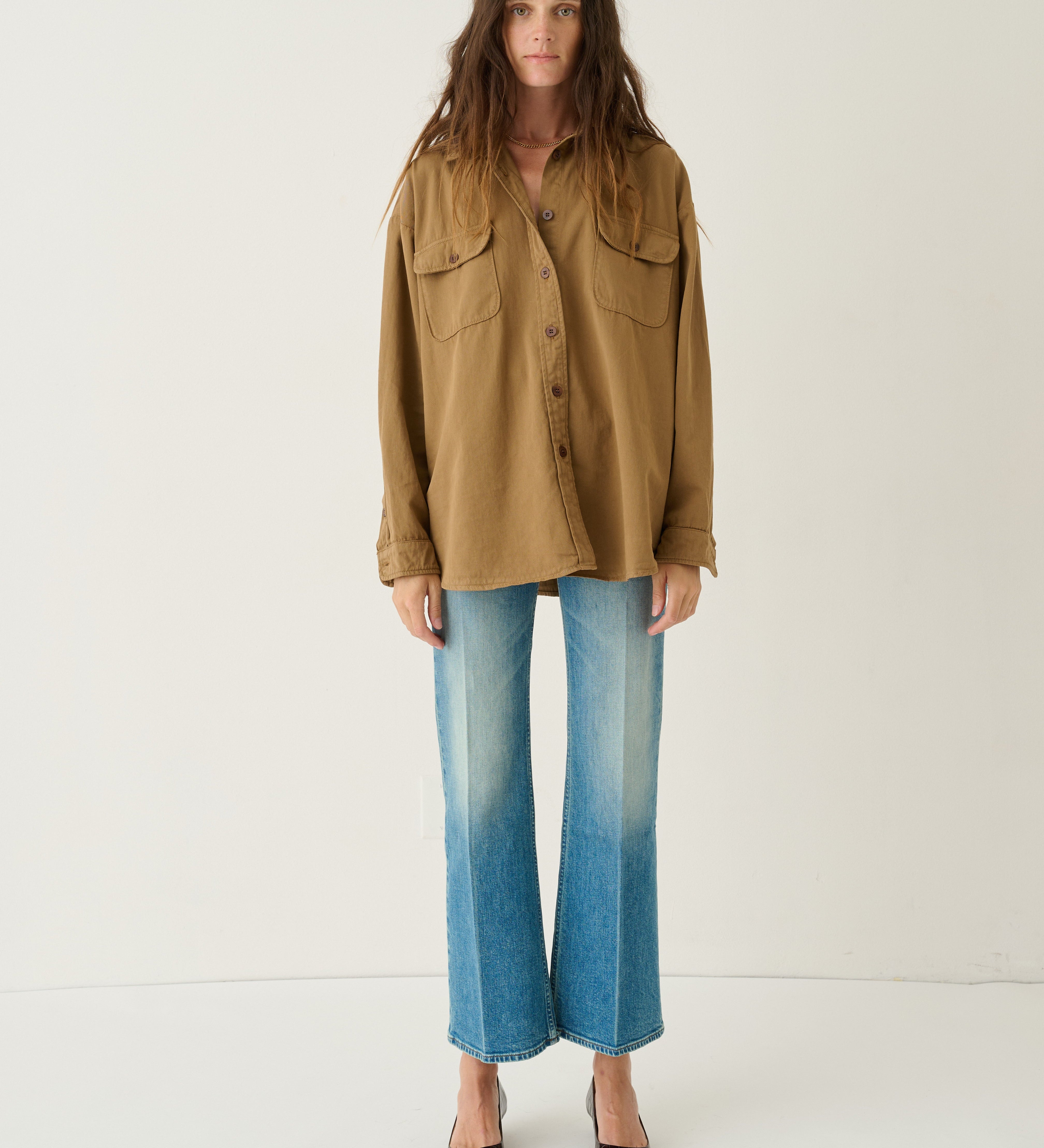 Jamie Haller - The Big Shirt in Camel