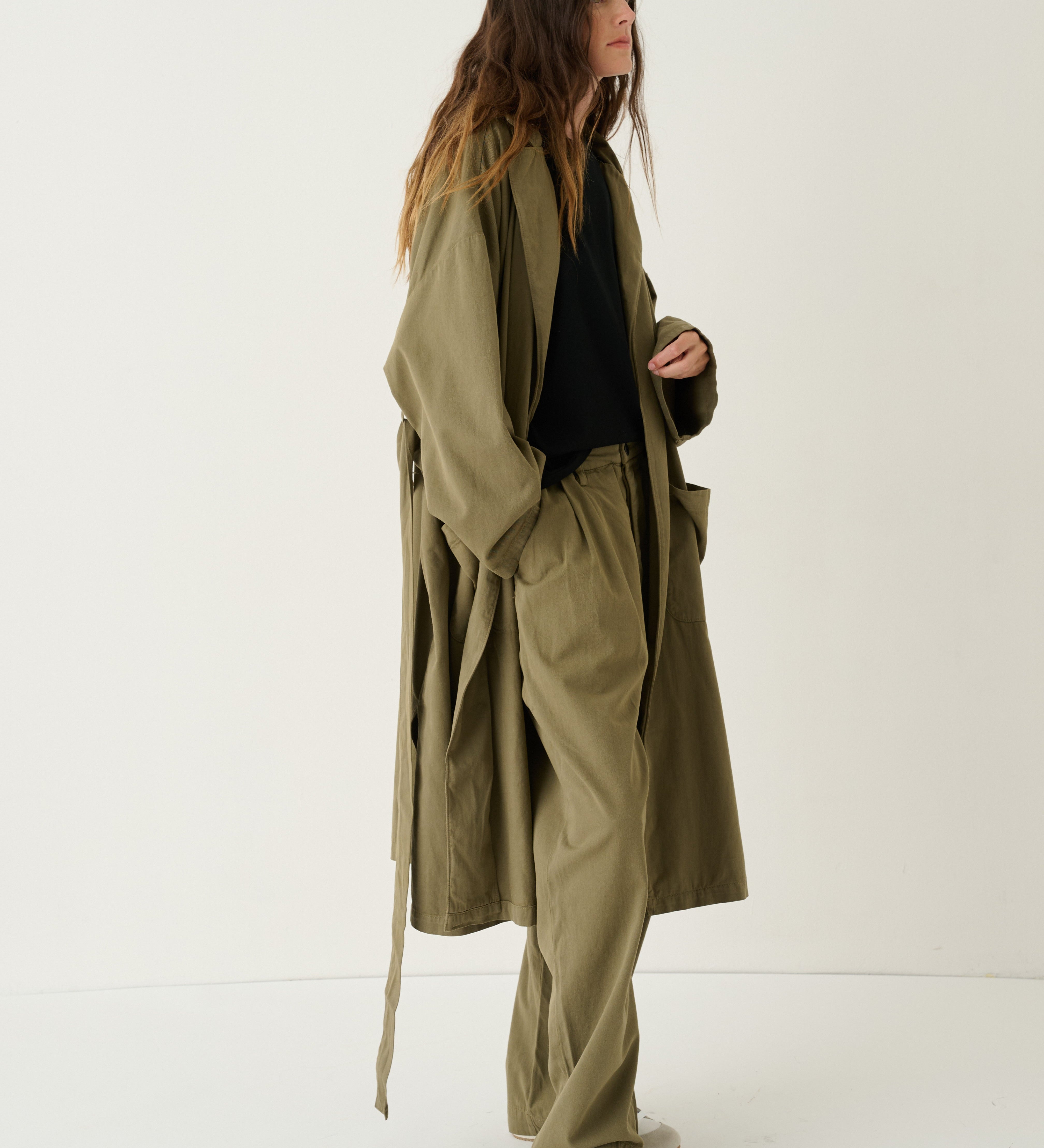 Jamie Haller - The York Robe in Loden