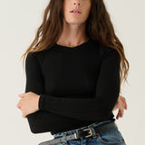 Jamie Haller - The Long Rib Tee in Black