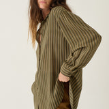 Jamie Haller - The Lucy Blouse in Cypress Stripe