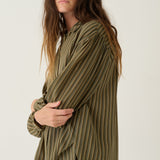 Jamie Haller - The Lucy Blouse in Cypress Stripe