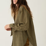Jamie Haller - The Lucy Blouse in Cypress Stripe