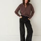 Jamie Haller - The Quarter Zip in Brown