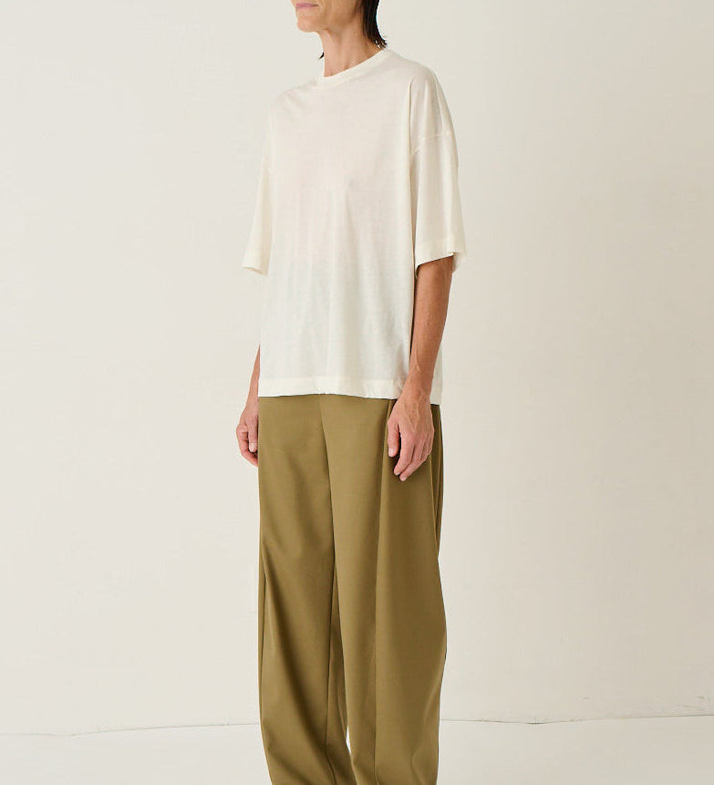 Jamie Haller - The Cotton Draped Tee in White