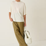 Jamie Haller - The Cotton Draped Tee in White