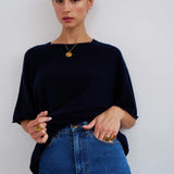Jamie Haller - The Cashmere Tee in Navy