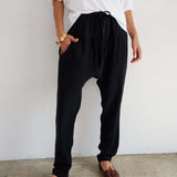 Jamie Haller - The Harem Pant Silk in Black