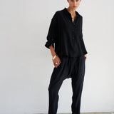 Jamie Haller - The Popover Silk in Black