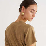 Jamie Haller - The Chameleon Tee in Gold Lame