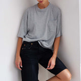 Jamie Haller - The Boxy Tee in Dark Heather