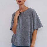 Jamie Haller - The Cashmere Tee in Light Heather