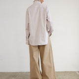 Jamie Haller - The Weekend Shirt in Tan Stripe