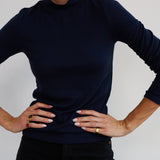 Jamie Haller - The Mock Neck in Navy
