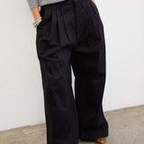 Jamie Haller - The Triple Pleat Pant in Black