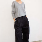 Jamie Haller - The Triple Pleat Pant in Black