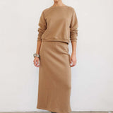 Jamie Haller - The Sweatshirt Skirt in Camel