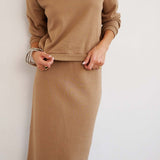 Jamie Haller - The Sweatshirt Skirt in Camel