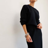 Jamie Haller - The Sweatshirt Skirt in Black
