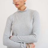 Jamie Haller - The Mock Neck in Heather Grey