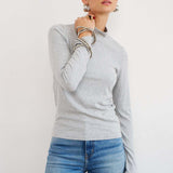 Jamie Haller - The Mock Neck in Heather Grey