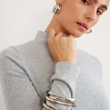 Jamie Haller - The Mock Neck in Heather Grey