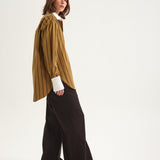 Jamie Haller - The Crosby Shirt in Goldenrod Stripe