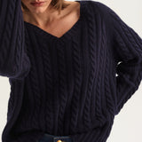 Jamie Haller - The Cable V Fave in Navy