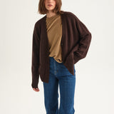 Jamie Haller - The Welt Pocket Cashmere Cardigan in Mud