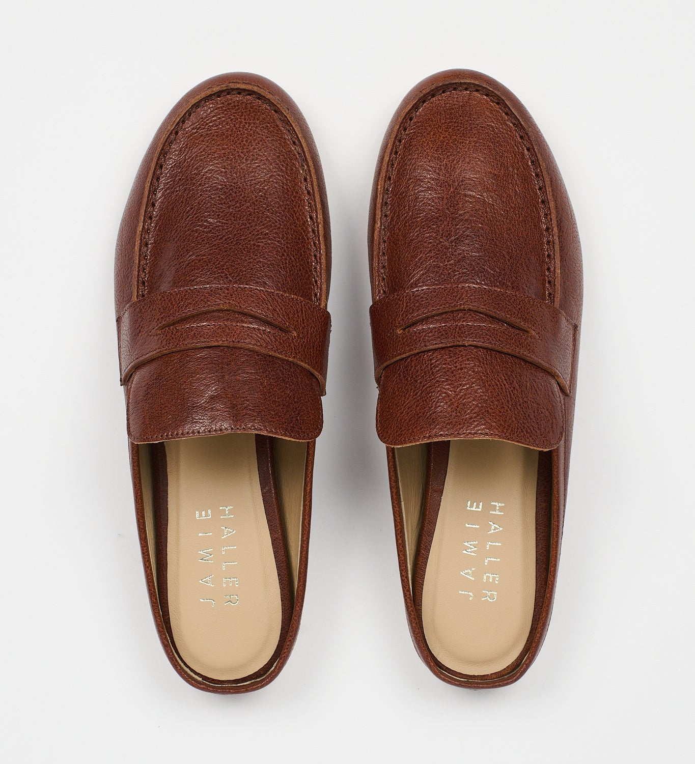 Jamie Haller - The Penny Loafer Mule in Cuoio