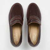 Jamie Haller - The Heeled Penny Loafer in Oxblood