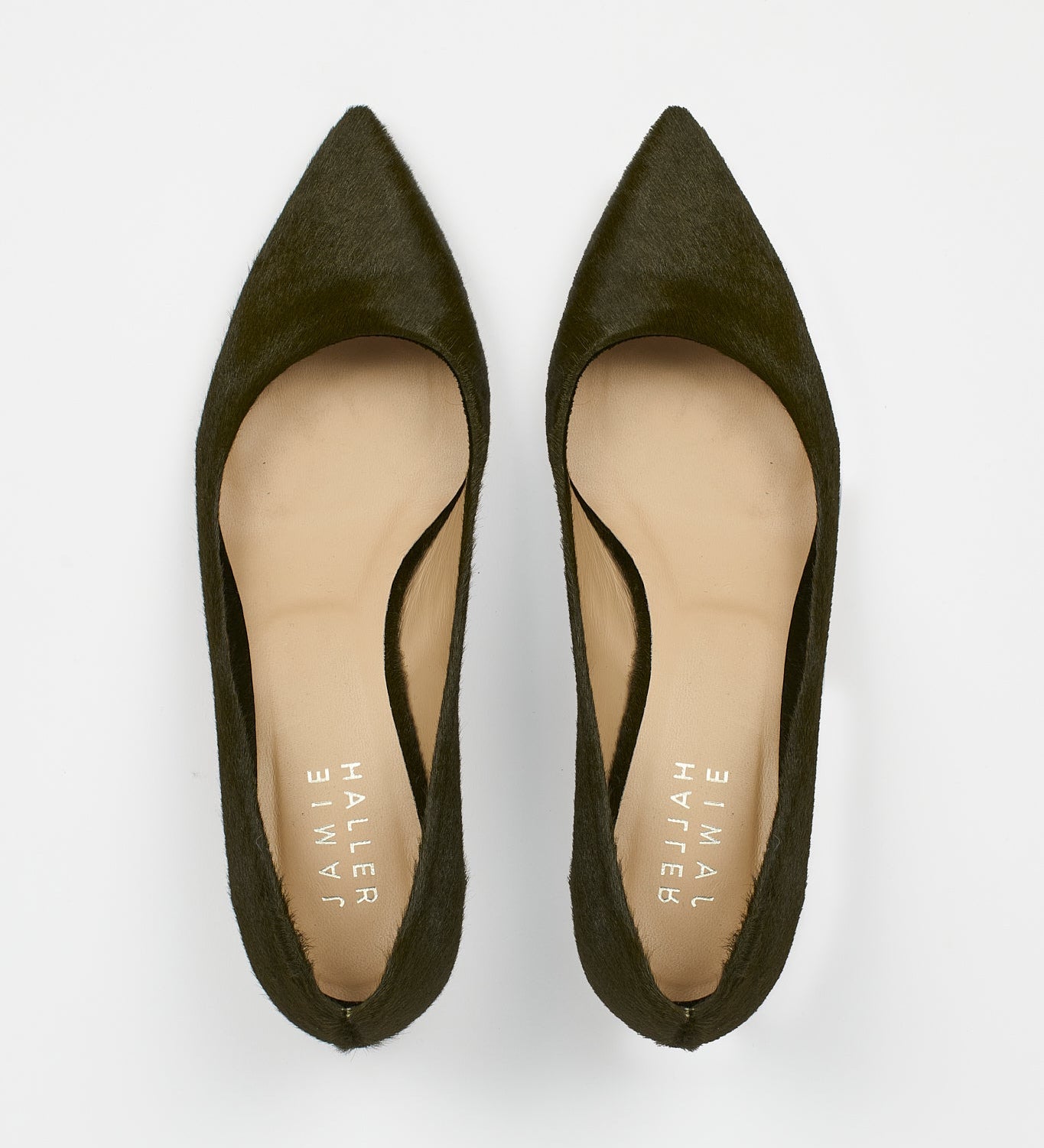 Jamie Haller - The Kitty Point Heel in Ponyhair Moss