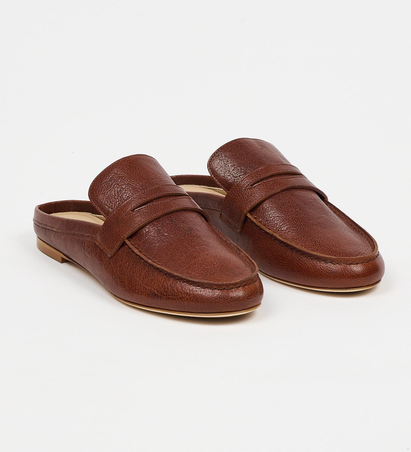 Jamie Haller - The Penny Loafer Mule in Cuoio